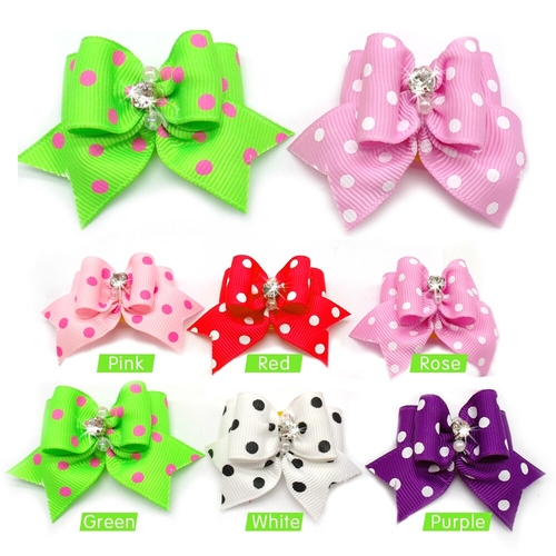 20/50/100 Pcs Cute Diamond Dot Print Pet Cat Dog