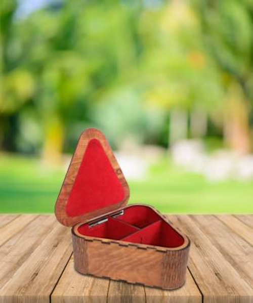 All craft exim Wooden Mukhvas Box Decorative Showpiece