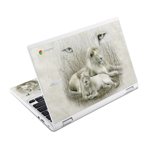 Carol Cavalaris ACR11-WHITELION Acer Chromebook R11 Skin - White Lion