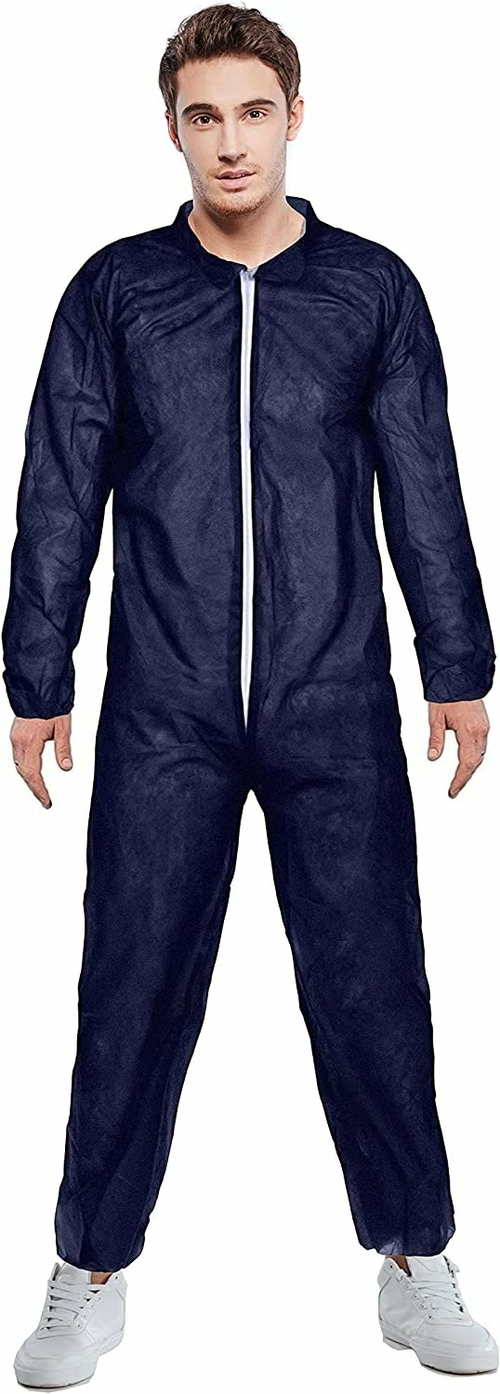 AMZ Medical Supply Hazmat Suits Disposable Coveralls. Pack of 5 Dark