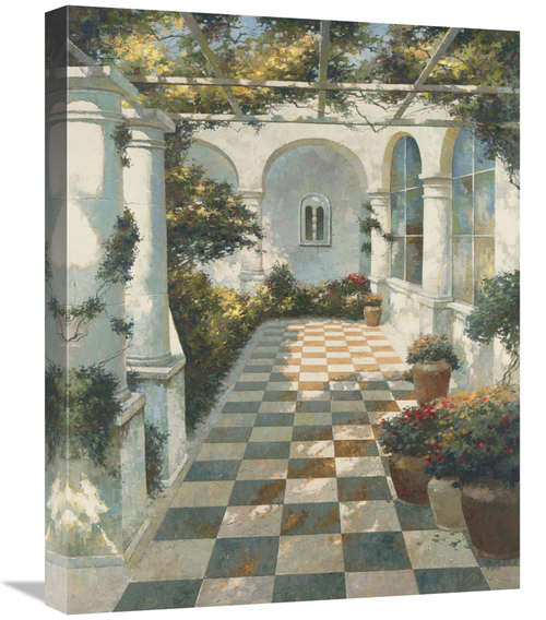 Global Gallery GCS-121772-1824-142 18 x 24 in. Courtyard VIlla II Art 