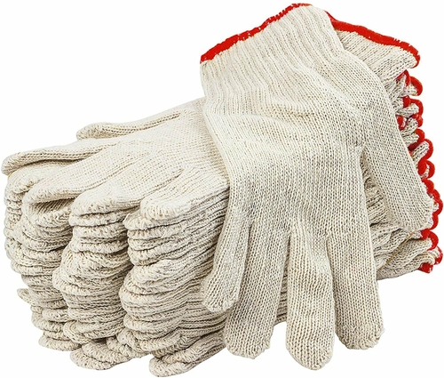 Cotton BBQ Gloves 12 Pairs ofKnit Shell Safety Protection Work Gloves