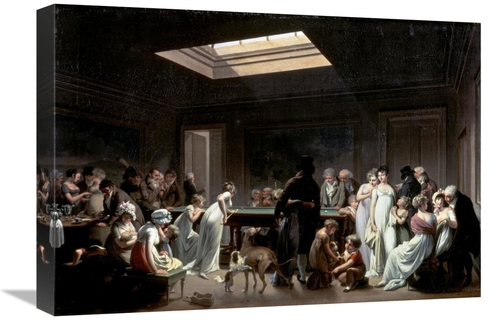 Global Gallery GCS-276768-22-142 22 in. A Game of Billiards Art Print 