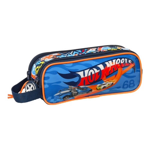 School Case Hot Wheels Challenge Navy Blue (21 x 8 x 6 cm)