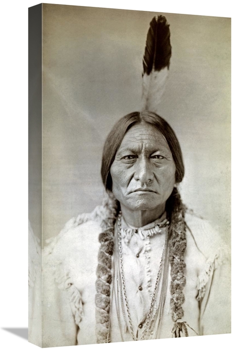 22 in. Sitting Bull Art Print - D.F. Barry