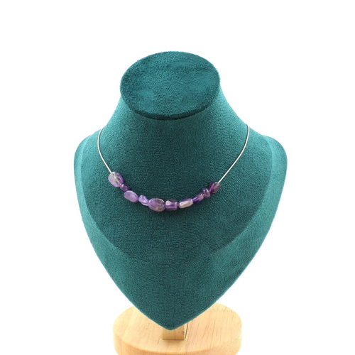 Amethyst from Brazil 10 beads necklace