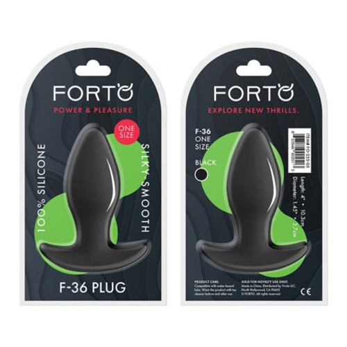 Forto F-36 Silicone T-Plug Black