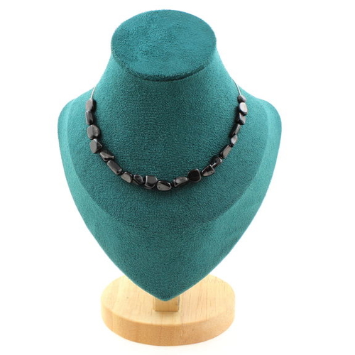 Hypersthene from Egypt 20 beads necklace. 