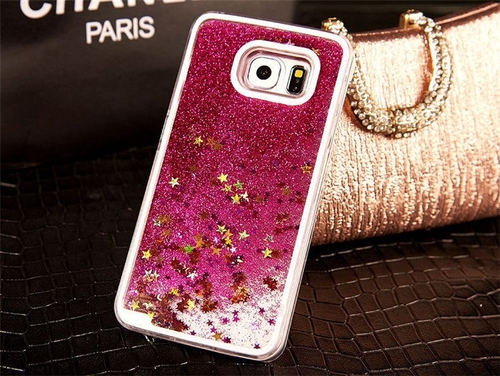 Red Liquid Quicksand Case For Samsung