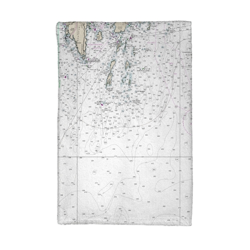 Betsy Drake KT13288SP Southport - Pemaquid, ME Nautical Map Kitche