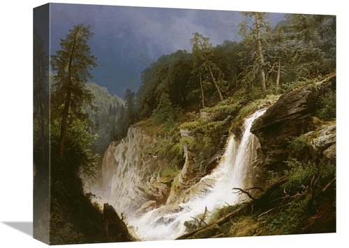 Global Gallery GCS-268094-16-142 16 in. Western Waterfall Art Print - 