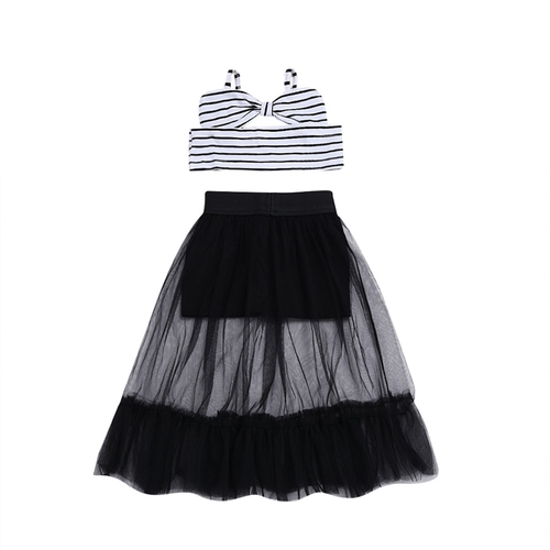 2018 Fashion Summer Toddler Baby Girls 2PCS Bow
