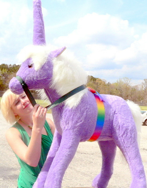 American Made Giant Stuffed Unicorn 36 Inch Soft Purple Made in USA