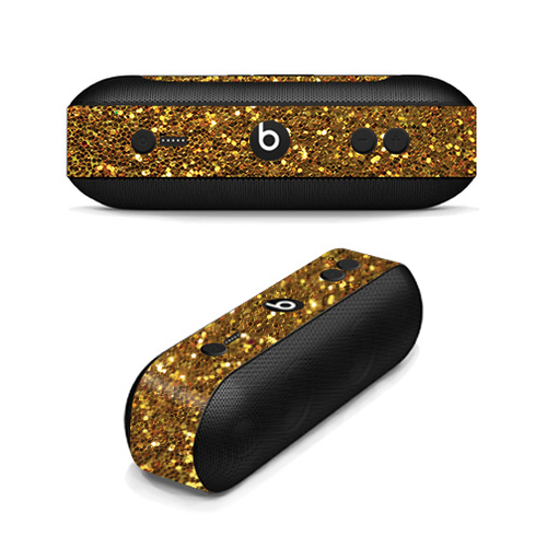 MightySkins BEPILLPL-Gold Dazzle Skin Decal Wrap for Beats by Dr. Dre 