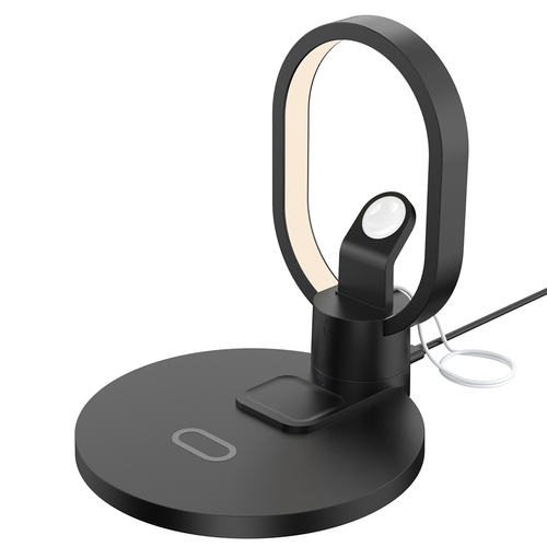 Wireless Charger for Phone, Watch, and Earbuds with LED Light 