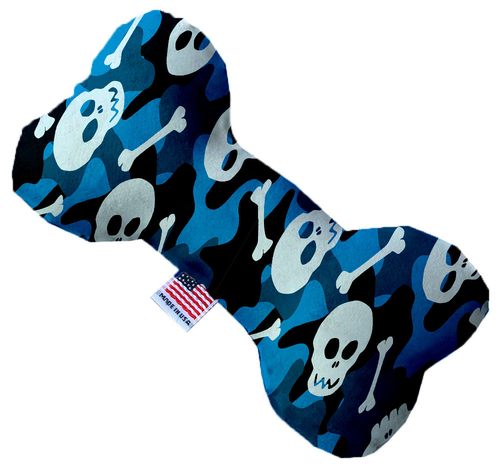 Mirage Pet 1342-SFTYBN8 Blue Camo Skulls 8 in. Stuffing Free Bone Dog 