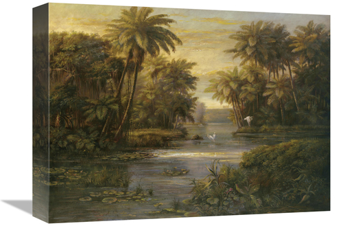 Global Gallery GCS-119076-1216-142 12 x 16 in. Lagoon At Daybreak Art 