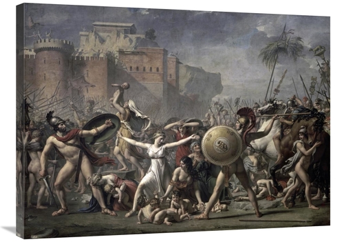 Global Gallery GCS-277274-36-142 36 in. The Battle of the Sabines Art 