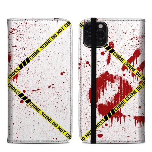 DecalGirl A11PMFC-CRIME-REV Apple iPhone 11 Pro Max Folio Case - Crime