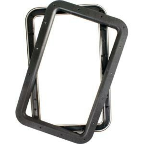 11021 Exterior Hardware RV Door Window Frame, Black