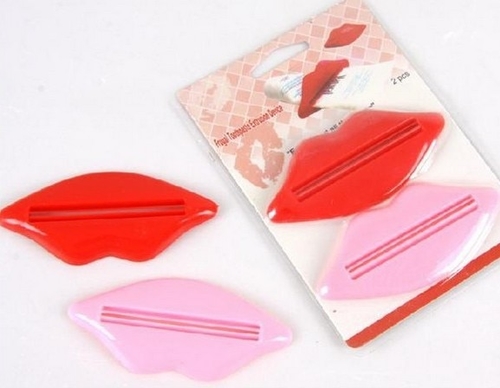 2pcs/lot Red lips device to squeeze