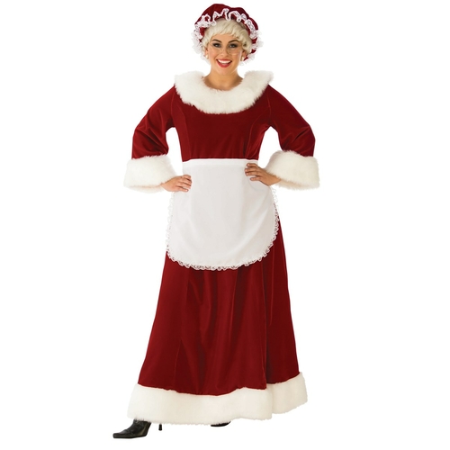 Rubies 275311 Christmas Womens Curvy Premium Traditional Mrs. Claus Co