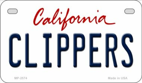 Smart Blonde MP-2574 7 x 4 in. Clippers California Novelty Metal Motor