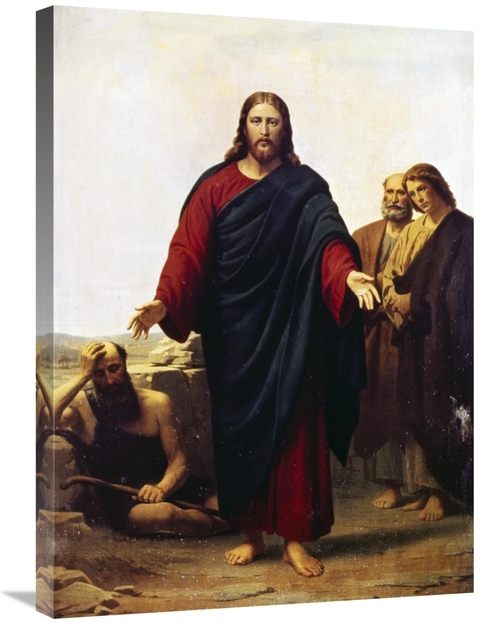 Global Gallery GCS-282751-30-142 30 in. Christ with His Disciples Art 