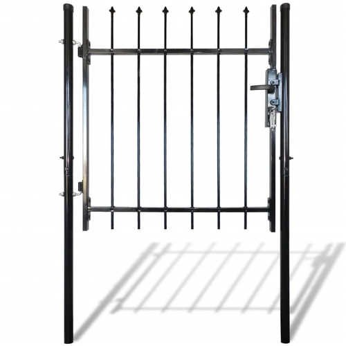 Single Door Fence Gate with Spear Top 39"W x 59"H