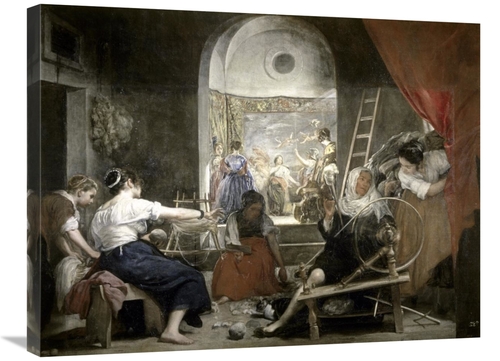 Global Gallery GCS-281407-30-142 30 in. Spinners Las Hilanderas Art Pr