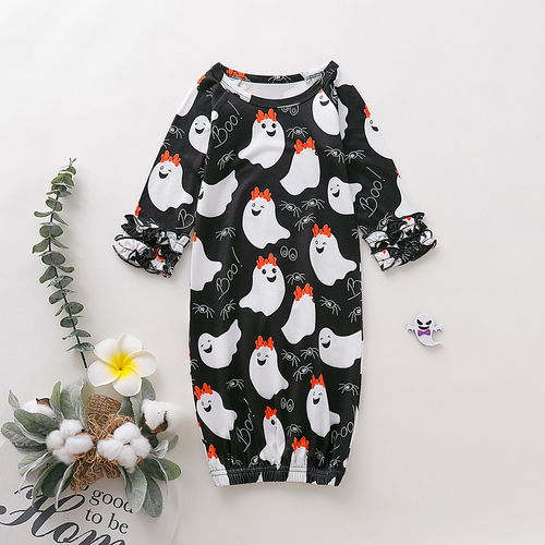 Newborn Baby Boys&Girls Long Sleeve Cartoon Print