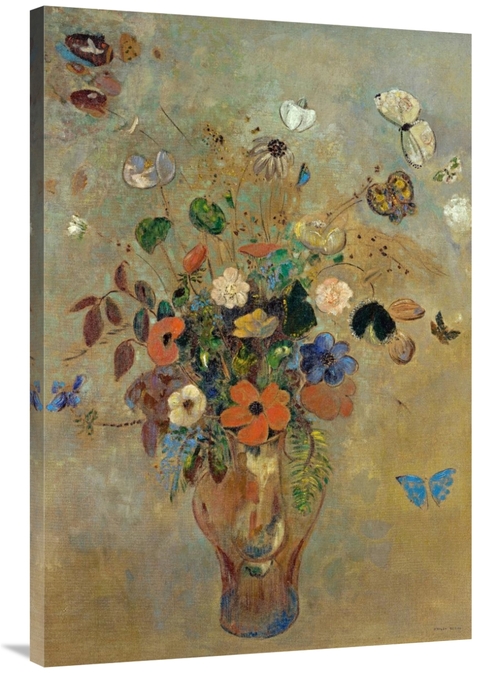 Global Gallery GCS-279542-40-142 40 in. Bouquet of Flowers with Butter