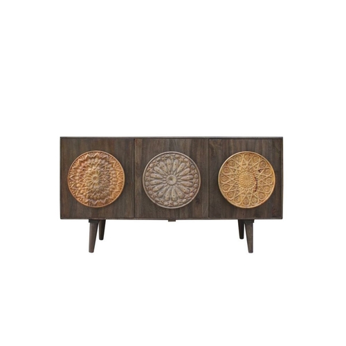 Sideboard DKD Home Decor 160 x 40 x 85 cm Grey Brown Dark brown Mango