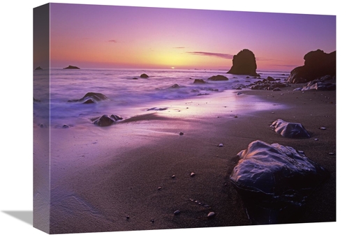 Global Gallery GCS-396491-1216-142 12 x 16 in. Enderts Beach at Sunset