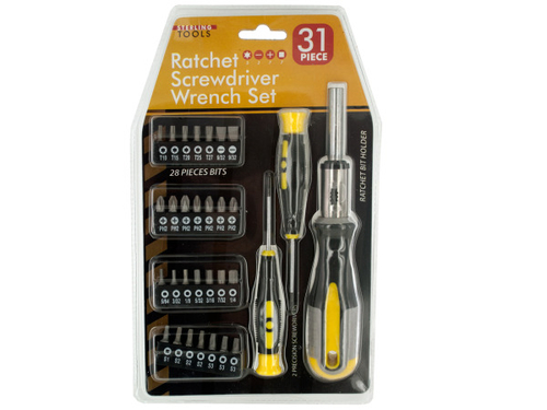 Bulk Buys OC583-1 31-Piece Ratchet Screwdriver Wrench Set