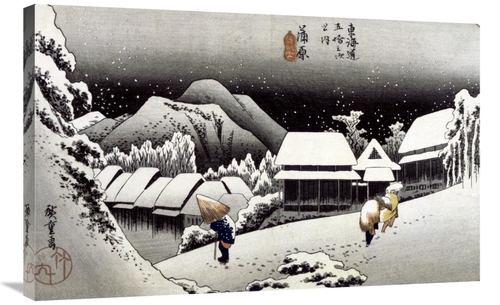 Global Gallery GCS-277991-36-142 36 in. Kambara, Night Snow Art Pr