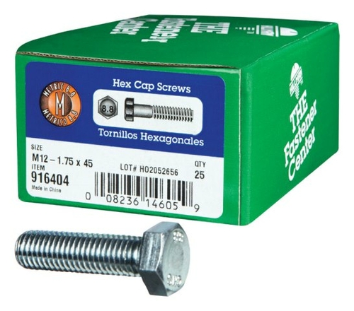 Hillman 916404 M12 x 45 Hex Cap Grade 8.8 Metric Screw