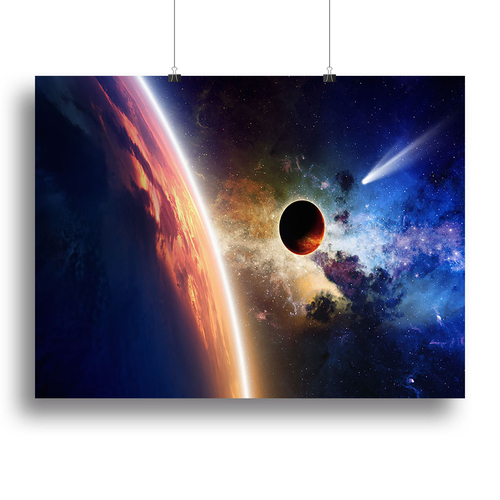 Abstract scientific background Canvas Print or Poster