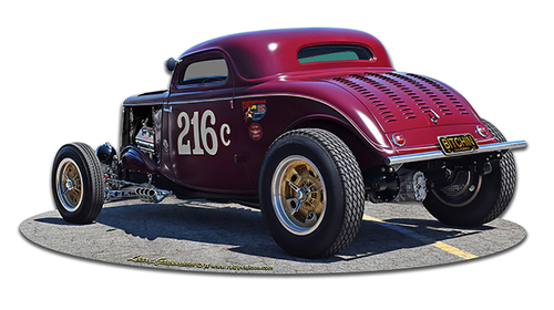 Larry Grossman LGB269 18 x 9 in. 1933 Speed Coupe Cutout Custom Shape 