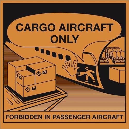 Tape Logic DL1395 4 x 4.25 in. - Cargo Aircraft Only Labels, Orang