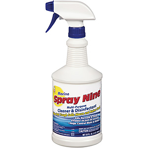 Spray Nine 8702243 32 oz Marine No Scent Cleaner & Disinfectant Spray