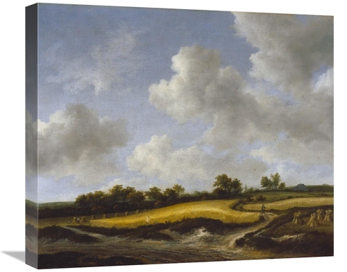 Global Gallery GCS-460011-22-142 22 in. Landscape with A Wheatfield Ar
