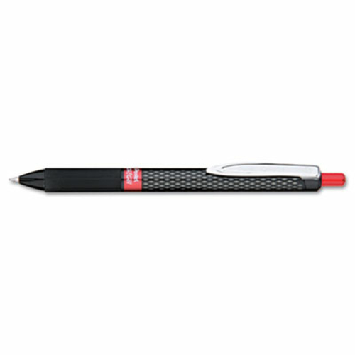 Pentel K497B Oh Retractable Gel Roller Pen  Red Ink  Medium  Dozen