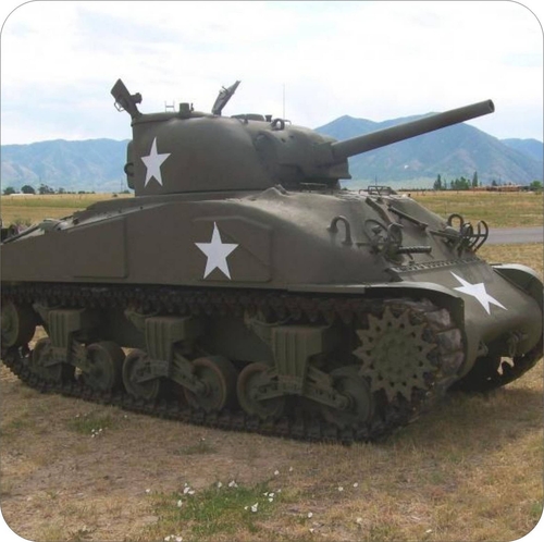 3 Inch Cloth Patch WWII Sherman Tank