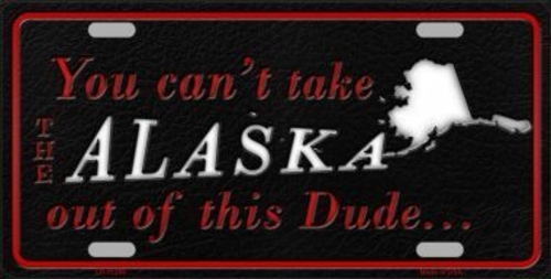 Smart Blonde LP-11256 Alaska Dude License Plate Novelty Metal