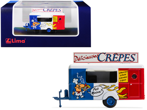 Mobile Food Trailer \Delicieuses Crepes\" (France) 1/87 (HO) Scale