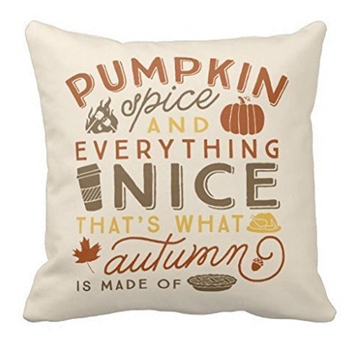 2018 Halloween Cushion Cover Letter Cotton Linen