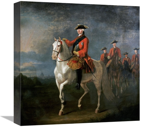 Global Gallery GCS-266909-16-142 16 in. An Equestrian Portrait of King