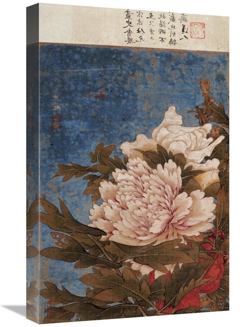 Global Gallery GCS-266357-22-142 22 in. Peonies Art Print - Shi Gang