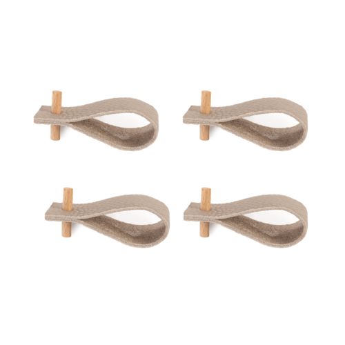 Leather napkin rings (set of 4)